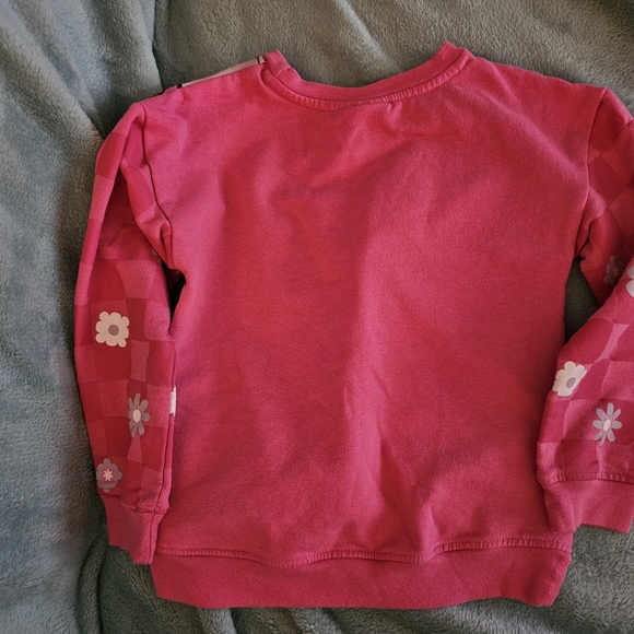 Pink Cartoon Character Sweatshirt with Crew Neck - Picture 9 of 9
